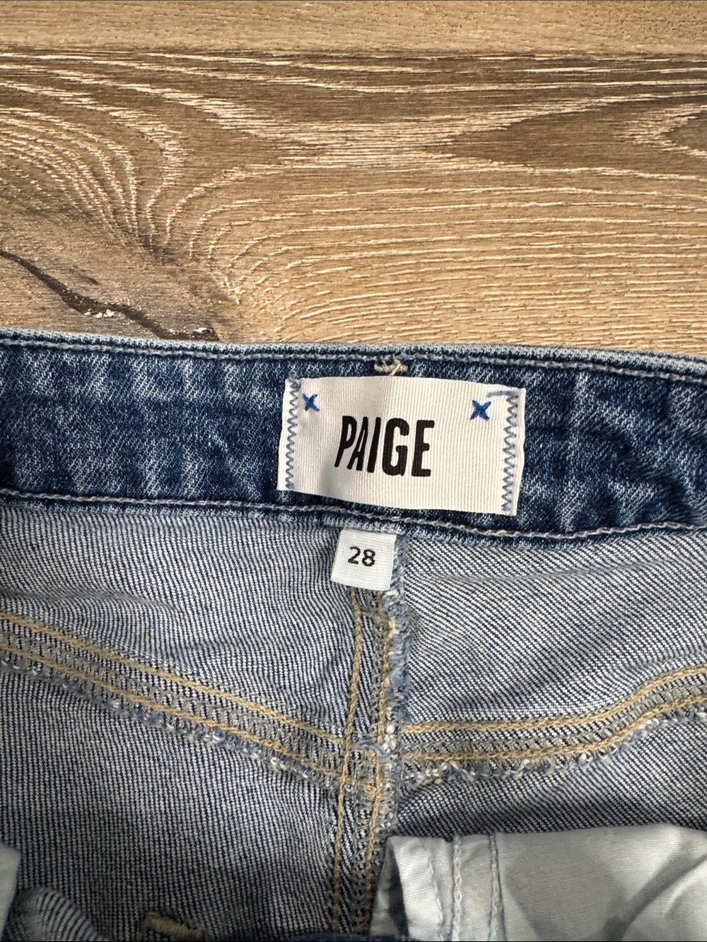 PAIGE Stella Women's Light Blue Straight-Leg Jeans - Picture 3 of 6